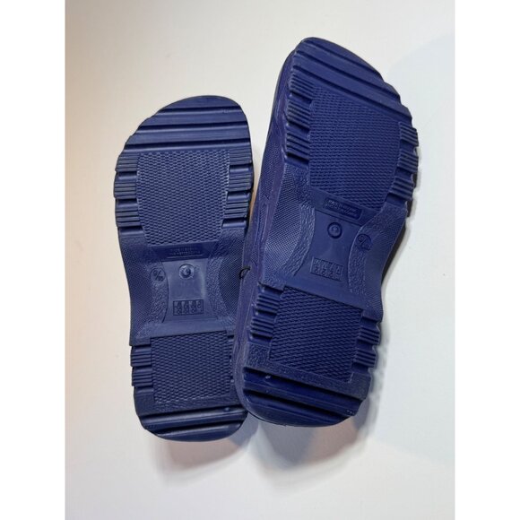 Gardenline mens Garden Clogs Size 9-10 Easy-Clean Blue Removable Patterned Inso - Picture 9 of 12